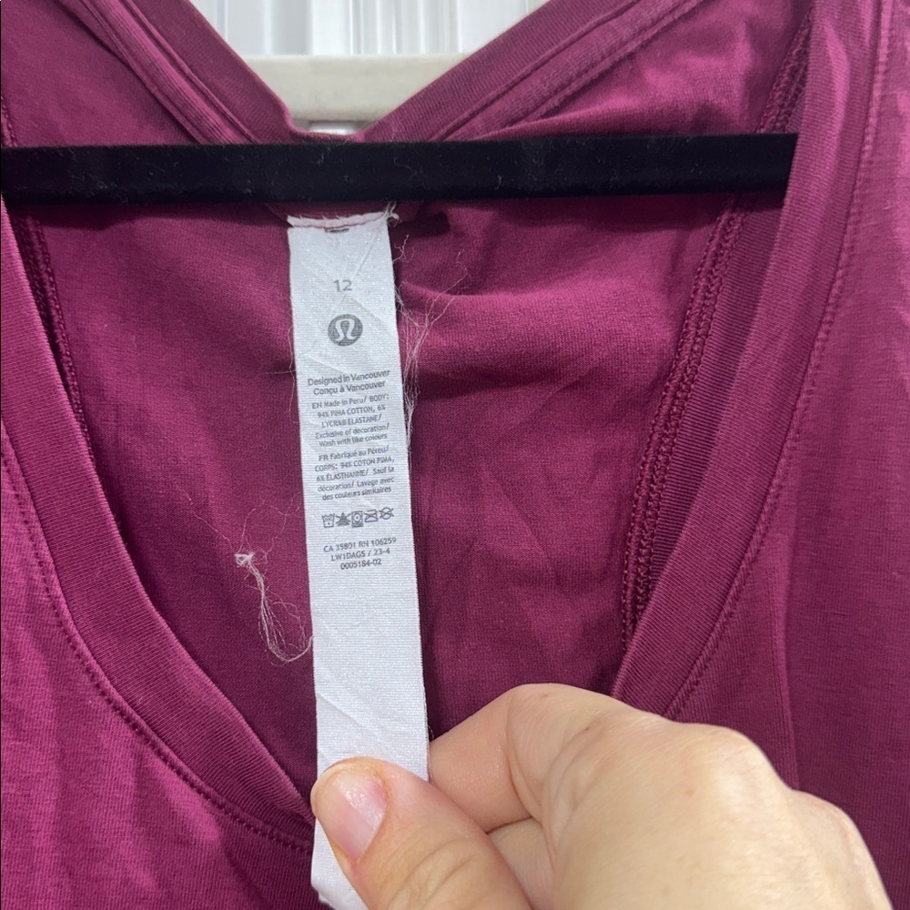 Lululemon Size 12 Love Tank - Picture 2 of 3